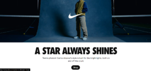 Nike homepage