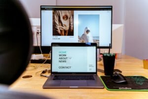 CMS dashboard interface for a business website